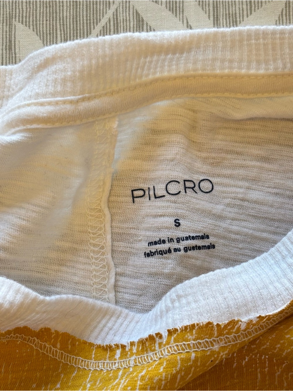 Pilcro Slub Tee in Orange Soda - Picture 3 of 7